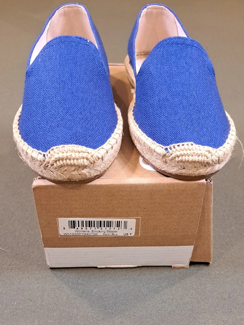 Soludos Espsadrille The Smoking Slipper - Color: Marlin Blue - Size: US 7-7.5